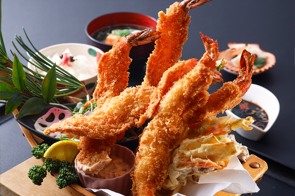 大海老フライ定食5尾入り