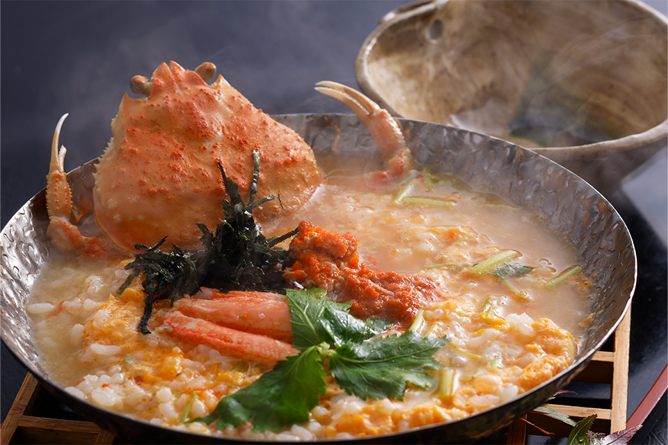 かに雑炊 セコ蟹使用